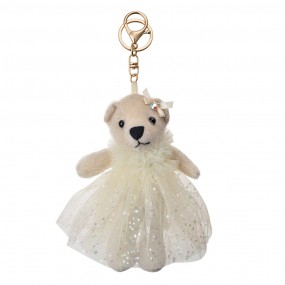 2TW0608 Porte-clés Ours 20 cm Beige Synthétique