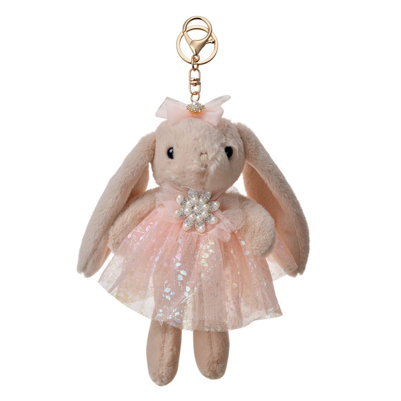 TW0615 Keychain Rabbit 22 cm Brown Synthetic