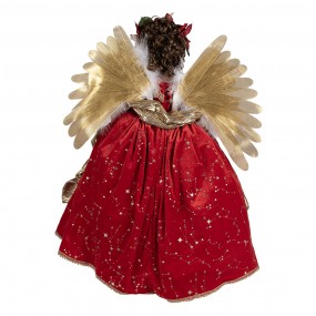 250777 Figure de Noël Ange 65 cm Rouge Plastique