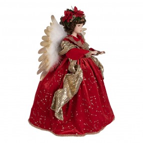 250777 Christmas Decoration Figurine Angel 65 cm Red Plastic