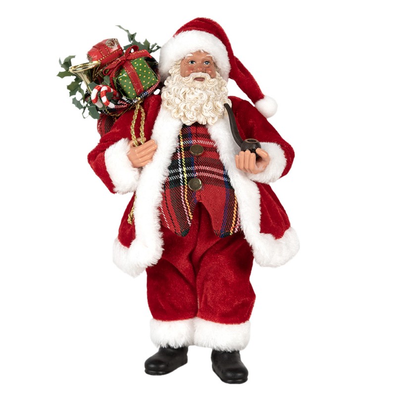 65596 Christmas Decoration Figurine Santa Claus 27 cm Red Plastic