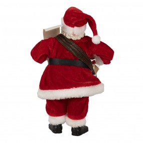 265598 Kerstdecoratie Beeld Kerstman 27 cm Rood Kunststof