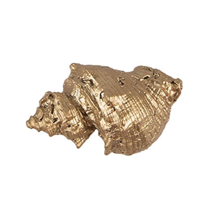 65744 Türknauf Muschel 4x3x3 cm Goldfarbig Kunststoff