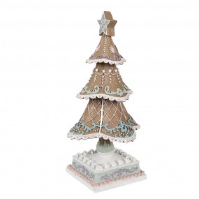 26PR4320 Décoration de Noël Sapin de Noël 25 cm Marron Plastique