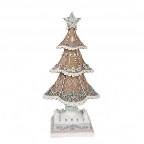 26PR4320 Decorazione di Natalizie Albero di Natale 25 cm Marrone Plastica