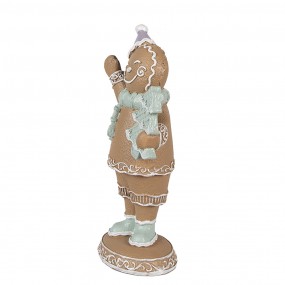 26PR4321 Figure de Noël Bonhomme en pain d‘épice 16 cm Marron Plastique