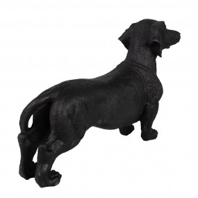 26PR5070 Figurine de chien décorative 37x11x23 cm Noir Plastique