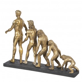 26PR2826 Statuetta Essere umano 58x18x42 cm Color oro Poliresina Accessori per la casa
