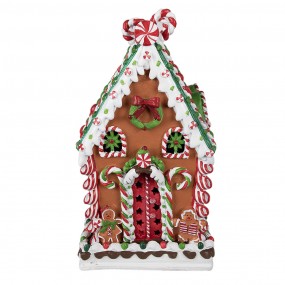 26PR4252 Gingerbread house 20x20x37 cm Brown Plastic Gingerbread house