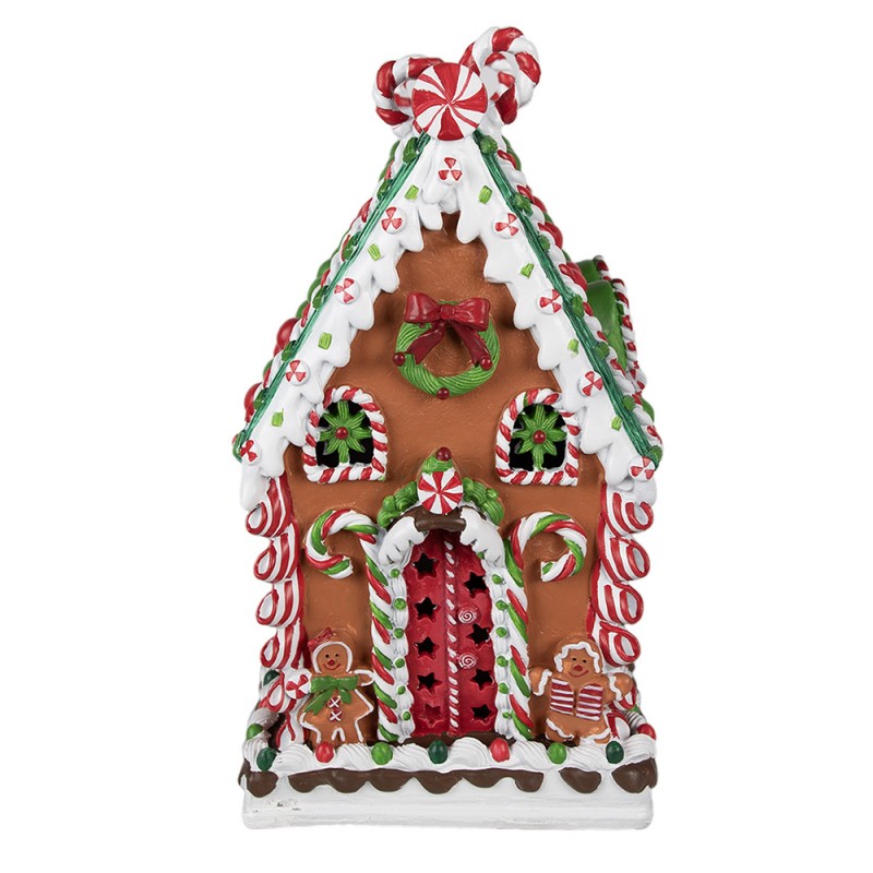 6PR4252 Gingerbread house 20x20x37 cm Brown Plastic Gingerbread house