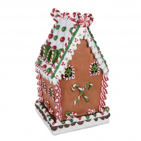 26PR4252 Gingerbread house 20x20x37 cm Brown Plastic Gingerbread house