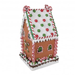 26PR4252 Gingerbread house 20x20x37 cm Brown Plastic Gingerbread house