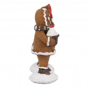 26PR4306 Décoration de Noël Bonhomme en pain d‘épice 2x2x5 cm Marron Plastique