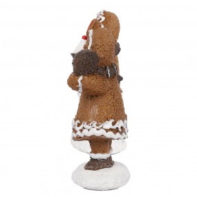 26PR4306 Décoration de Noël Bonhomme en pain d‘épice 2x2x5 cm Marron Plastique