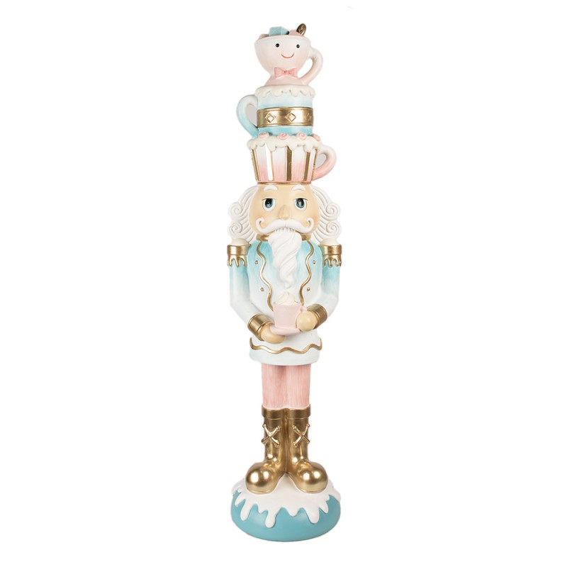 5PR0142 Christmas Decoration Figurine Nutcracker 30x28x120 cm Blue Plastic