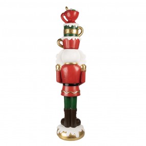 25PR0143 Christmas Decoration Figurine Nutcracker 120 cm Red Plastic