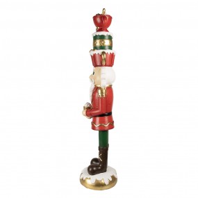 25PR0143 Statuetta decorativa di Natale Schiaccianoci 120 cm Rosso Plastica