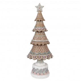 26PR4323 Christmas Decoration Christmas Tree Ø 13x33 cm Brown Plastic