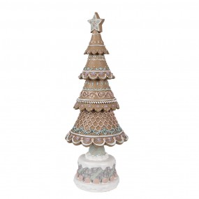 26PR4323 Décoration de Noël Sapin de Noël Ø 13x33 cm Marron Plastique