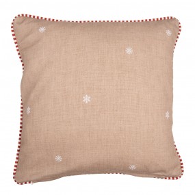 2GBB21 Cushion Cover 40x40 cm Brown Cotton Gingerbread house Pillow Cover