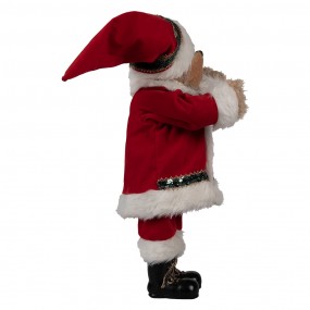 265620 Figure de Noël Ours 51 cm Rouge Plastique Père Noël