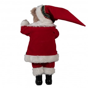 265620 Figure de Noël Ours 51 cm Rouge Plastique Père Noël