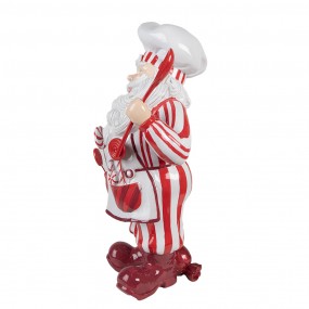 26PR4244 Christmas Decoration Figurine Santa Claus 47 cm Red White Plastic