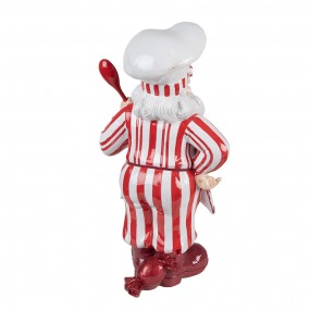 26PR4244 Christmas Decoration Figurine Santa Claus 47 cm Red White Plastic