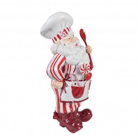 26PR4244 Christmas Decoration Figurine Santa Claus 47 cm Red White Plastic