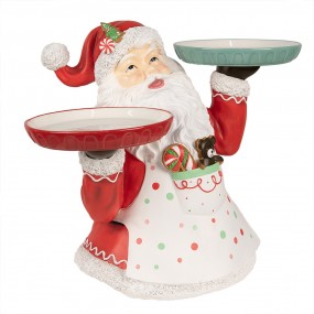 26PR4248 Kerstdecoratie Beeld Kerstman 44 cm Rood Kunststof