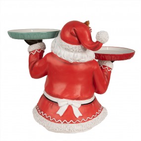 26PR4248 Christmas Decoration Figurine Santa Claus 44 cm Red Plastic