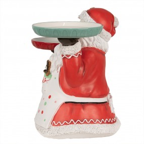 26PR4248 Kerstdecoratie Beeld Kerstman 44 cm Rood Kunststof