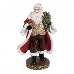 26PR4278 Statuetta decorativa di Natale Babbo Natale  23 cm Rosso Plastica