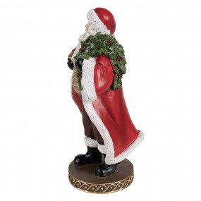 26PR4278 Christmas Decoration Figurine Santa Claus 23 cm Red Plastic