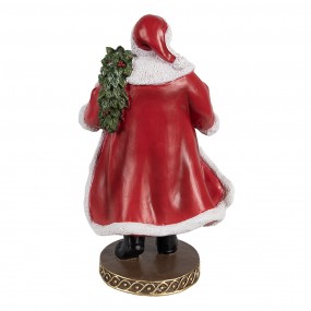 26PR4278 Figure de Noël Père Noël 23 cm Rouge Plastique