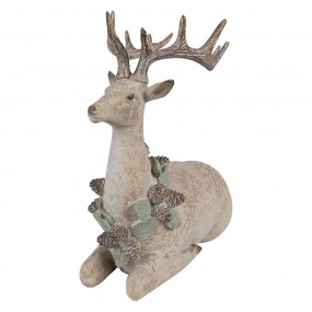 26PR4286 Decorative Figurine Deer 31x16x29 cm Brown Plastic