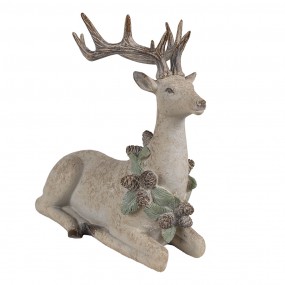 26PR4286 Figurine décorative Cerf 31x16x29 cm Marron Plastique