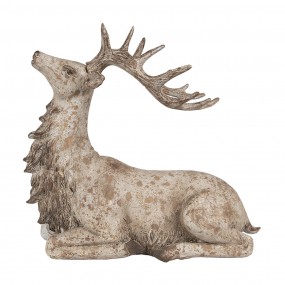 26PR4287 Figurine décorative Cerf 29x15x27 cm Marron Plastique