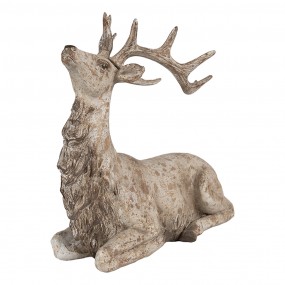 26PR4287 Decorative Figurine Deer 29x15x27 cm Brown Plastic