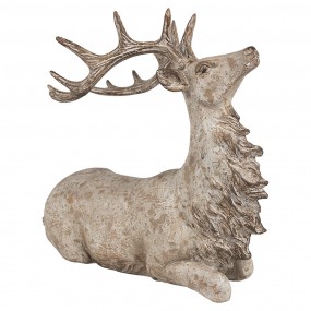 26PR4287 Decorative Figurine Deer 29x15x27 cm Brown Plastic