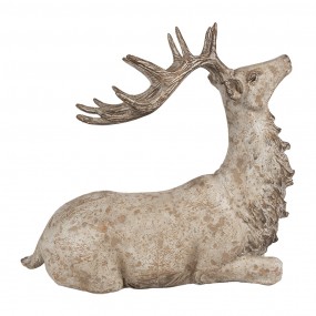 26PR4287 Decorative Figurine Deer 29x15x27 cm Brown Plastic