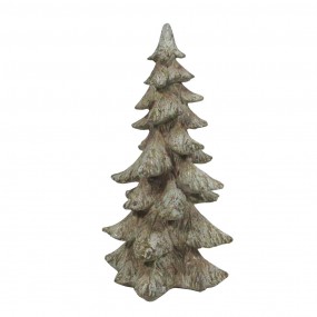 26PR4292 Christmas Decoration Christmas Tree 19x18x36 cm Brown Plastic