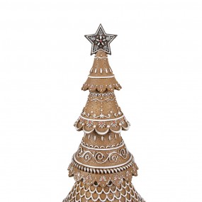 26PR4977GG Décoration de Noël Sapin de Noël Ø 16x42 cm Marron Plastique