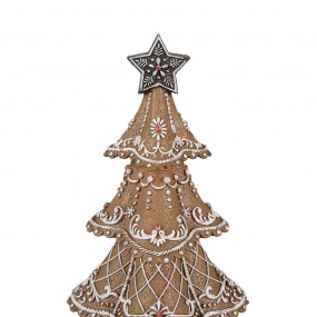 26PR4978GG Christmas Decoration Christmas Tree Ø 18x32 cm Brown Plastic