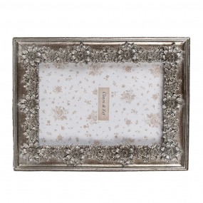 22F1181 Photo Frame 10x15 cm Silver colored Plastic Glass Picture Frame