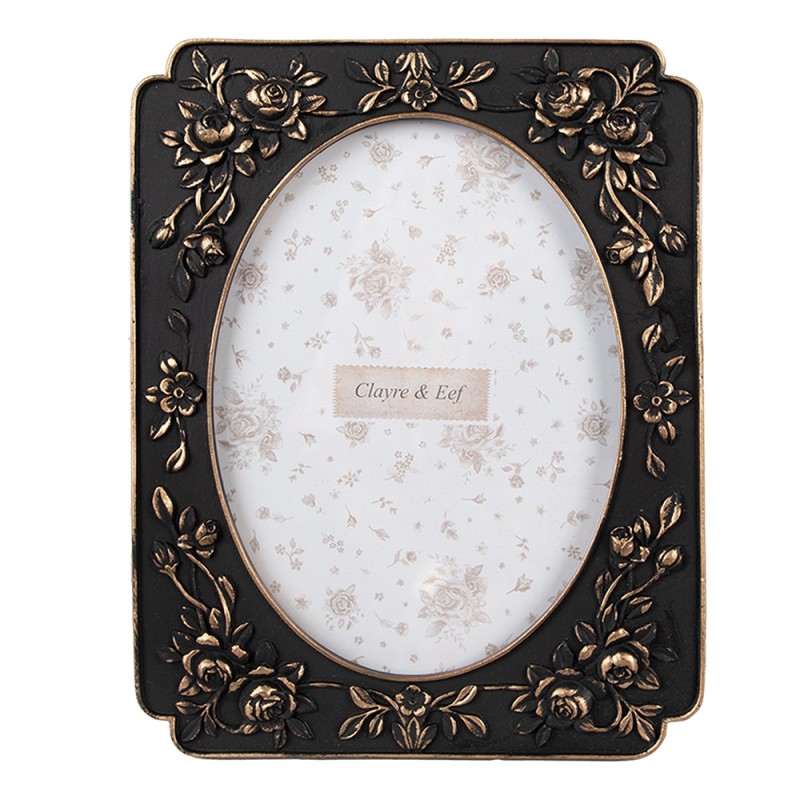 2F1184 Photo Frame 13x18 cm Black Plastic Glass Picture Frame