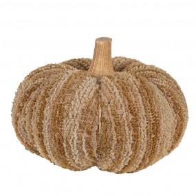 265433 Decoration Pumpkin Ø 15x12 cm Brown Fabric