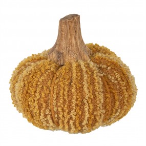 265446 Decorazione Zucca Ø 9x8 cm Giallo Tessuto