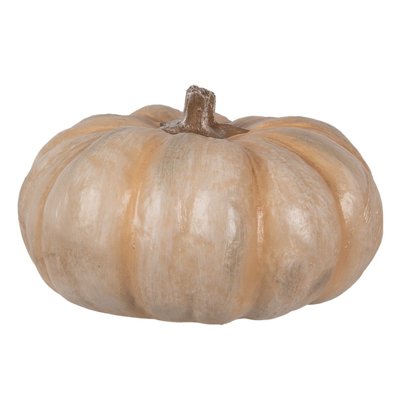 6PR4371 Decoration Pumpkin Ø 22x13 cm Beige Plastic