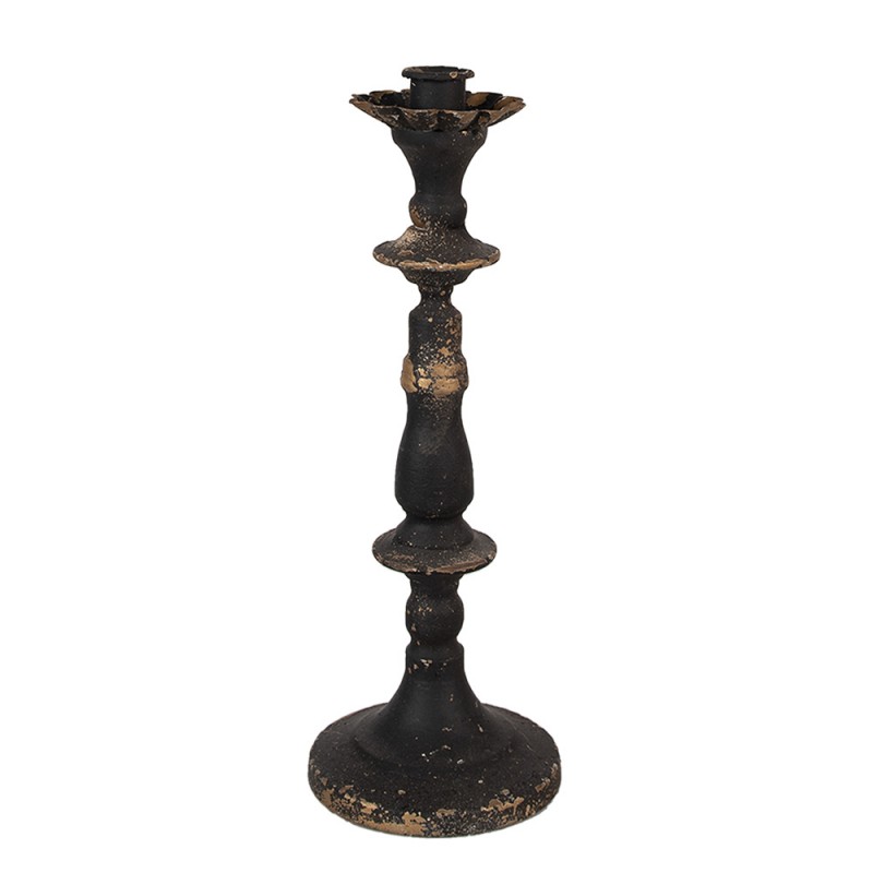 6Y5454 Candelabro 30 cm Nero Color oro Ferro Candeliere